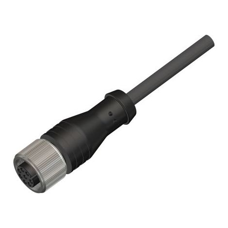Câble d'actionneur RS PRO 8 conducteurs , M12 Femelle pré-câblé, 10m ( Prix pour 1 )