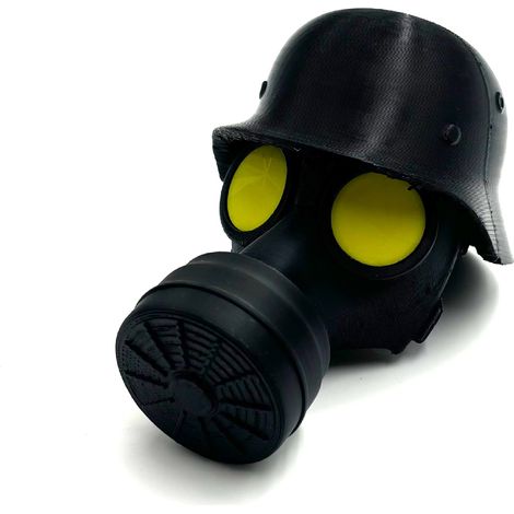 Anhängerkupplungsabdeckung, lustige Gasmaskenkappe, wasser- und staubdichter Schutz, dekoratives Zubehör für Anhängerkugel, Gelb