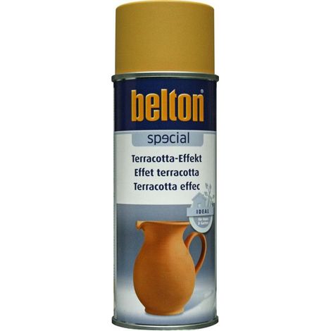 Bombe de peinture - Effet terre cuite - Jaune sahara - Tous supports - Belton Special - 400ml