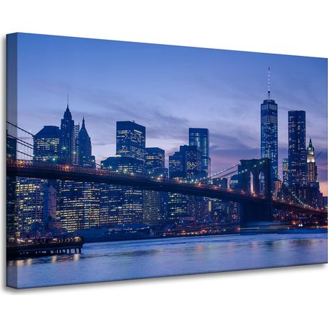 Stampa su tela "Architettura di New York" 90x60 cm
