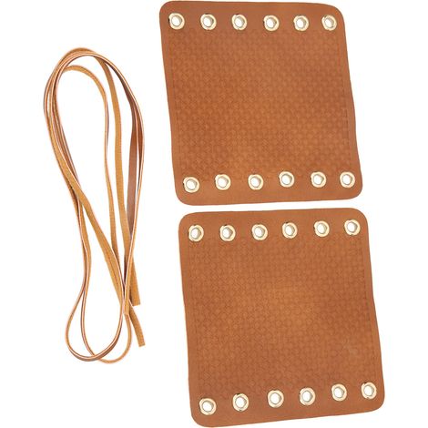 Poignées de guidon de moto en similicuir antidérapant, style rétro, universelles, marron (1/5)