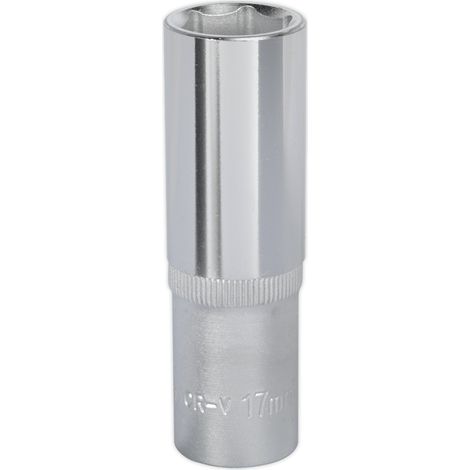 Sealey Premier Deep Socket 1/2""Sq Drive 17mm S1217D