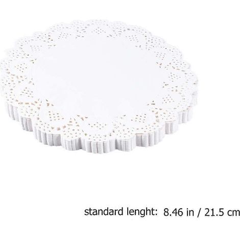 Napperons ronds décoratifs en papier, 140 pièces (1/5)