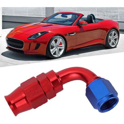 AN6 Schlauchanschluss mit Schwenkgelenk für Kühlöl und Kraftstoff, Adapter für Teflon 90° (1/5)