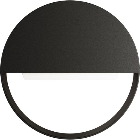 Clos Wall 8 120 Applique LED da esterno 8W Switch CCT 3000K/4000K/5000K Nero Opaco - Illuminazione Segnapasso Beneito & Faure