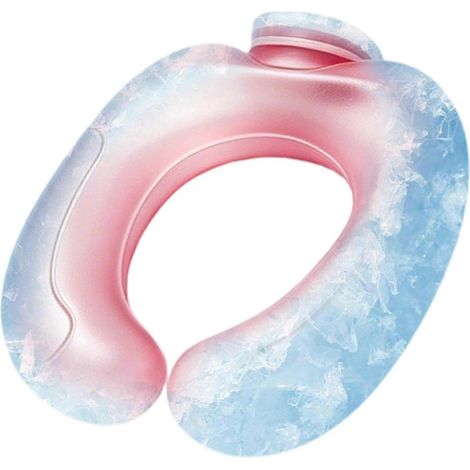 Tube rafraîchissant cou, anneau de refroidissement portable réutilisable, bande ergonomique, idéale pour sports d'été en plein air (1/5)