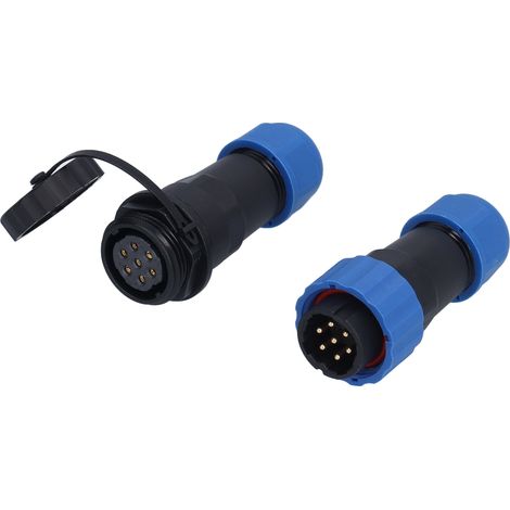Connecteur étanche IP68 SP207 Prise fiche aviation 380V mâle femelle à souder (1/5)