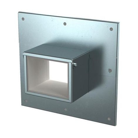 OBO Bettermann Collarín de conexión a pared de 3 y 4 lados 85x253x233 Acero cincado, 7218126