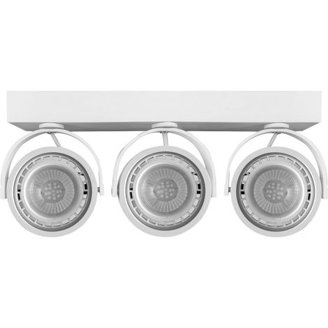 Plafonnier "IRIS-3 " 3x AR111 GU10 - Blanc (1/5)