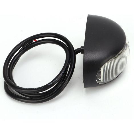 Feu de position latéral LED 10-30V IP68 étanche, faible consommation, verre polycarbonate, blanc, pour camions et bus, éclairage de gabarit (1/5)