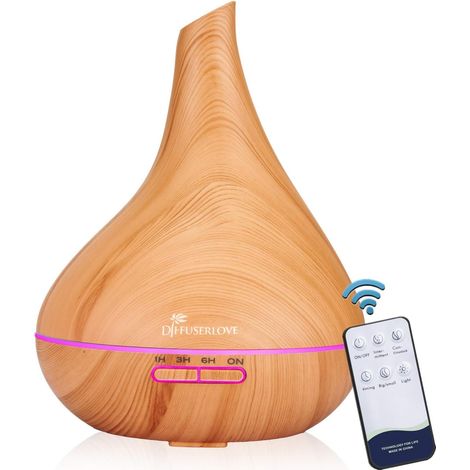 ZOLGINAH Diffuseur Humidificateur Diffuseur d'Huiles Essentielles Electrique d'Arôme 500ML Humidificateur d'air à Ultrasons Portable Humidificateur à Brume Fraîche (1/5)