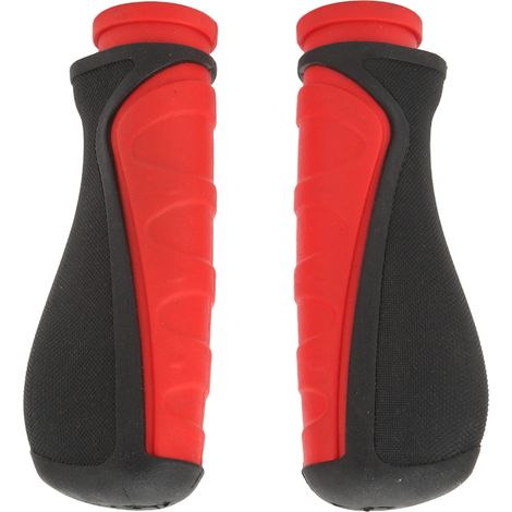 2 pièces Poignées Anti-dérapants pour Scooter, Manchons de Protection Rouge pour SmartGyro, Amortisseurs en Caoutchouc