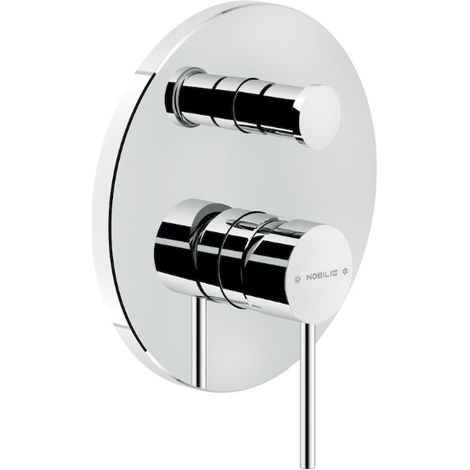 Externer 2-Wege-Unterputz-Einhebelmischer für die Dusche. Nobili VELIS VE125100/ECR Serie  Verchromt - Messing