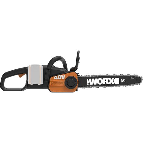 Tronçonneuse sans fil WORX WG384E.9 40 V sans balais avec guide de 35 cm pour la coupe et l'élagage - Corps seul (1/4)