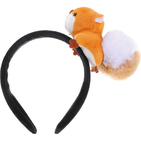 Bandeau écureuil, serre-tête à cheveux mignon, bandeau tendance pour cheveux d'animaux-14.50X12.50X2.20CM (1/4)