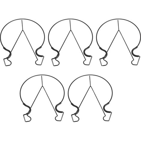Étagère de jardinière à balustrade flottante, 5 pièces, facile à installer, support de Pot de fleur robuste antirouille pour clôture de balcon de jardin (1/5)