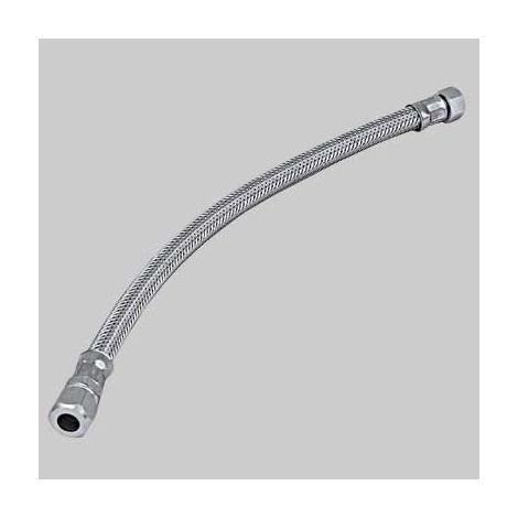 FLESSIBILE INOX CON BICONO FEMMINA  cm 50 F 1/2 x bicono 10     MADE IN ITALY