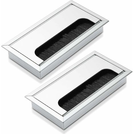 Jeu de 2 presse-étoupes - Aluminium - 160 x 80 mm - Couleur : argent (1/5)