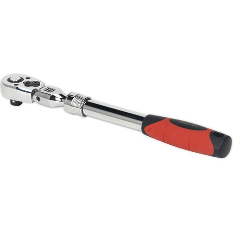Sealey Premier Locking Flexi-Head Extendable Ratchet Wrench 1/2""Sq Drive AK6682