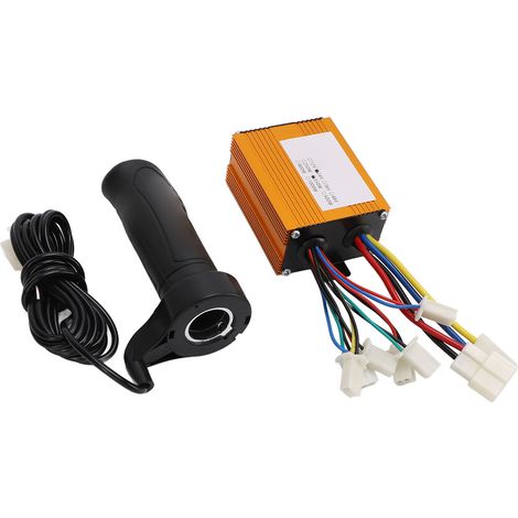 Ensemble variateur de vitesse et poignée d'accélérateur pour moteur à balais 24 V 350 W pour tricycles et scooters électriques motorisés (1/5)