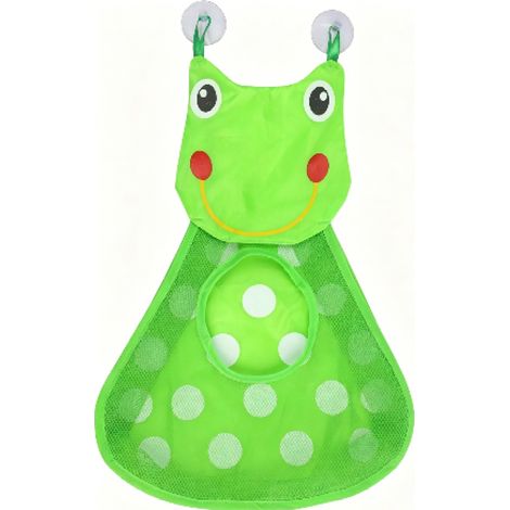 PVC-Badespielzeug-Organizer, hängender Aufbewahrungsbeutel für Tierfiguren, Netzdesign mit Saugnäpfen für das Kinderbadezimmer (1/5)