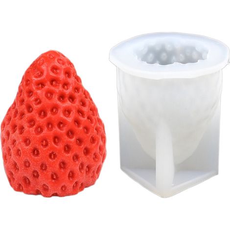 Stampi in silicone 3D di alta qualità a forma di frutta - fragola