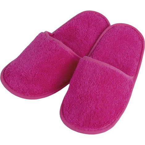 COFAN zapatillas baño fucsia modelo primavera talla.m , Zapatillas para baño en color fucsia. Están fabricadas de 100% algodón de muy buena calidad, con un gramaje de 500 g/m².  So