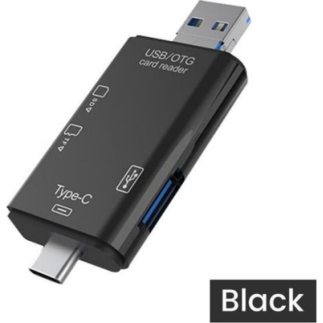 Lecteur De Carte - USB 2.0 Type C Micro SD TF - Pour Smartphones Ordinateurs Portables Macbook - 1 Pièce
