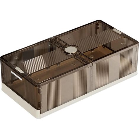 Unterbett-Aufbewahrungsbehälter, 125L Kapazität, transparentes PP-Kunststoff, staub- und wasserdicht, stapelbares Design, leicht zu bewegen (1/5)