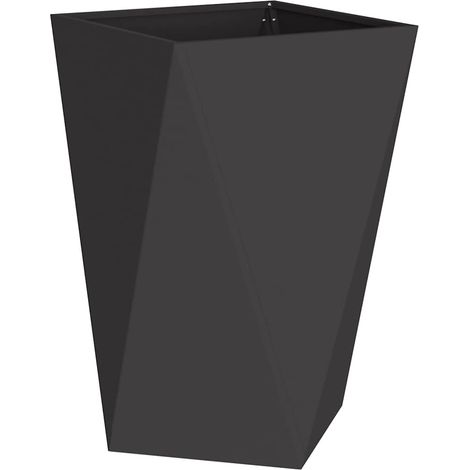 Planter Black 50 x 50 x 75 cm Steel vidaXL