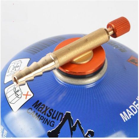 Adaptateur bouteille gaz - Alliage aluminium cuivre Prévient les fuites - Camping barbecue - Diamètre 10 mm (1/5)