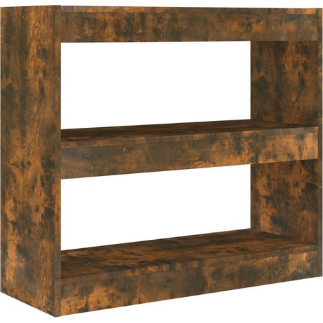 Maison Exclusive - Libreria/Divisorio Rovere Fumo 80x30x72 cm (1/5)