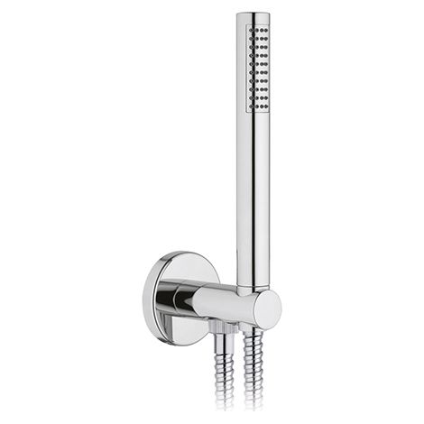 SET DOCCIA TONDA PRESA ACQUA FLEX E DOCCETTA- Cromo- DH- pezzi 1