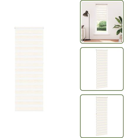 The Living Store Doppelrollo Marmorbeige 70x230 cm Stoffbreite 65,9 cm Polyester - Doppelrollo (1/5)