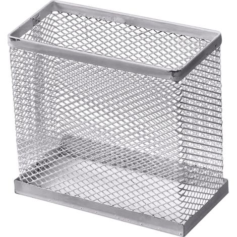 Porte-stylo/porte-crayons en métal, porte-crayons rectangulaire, pour bureau. Organisateur de stylos et crayons pour bureau. (1/5)