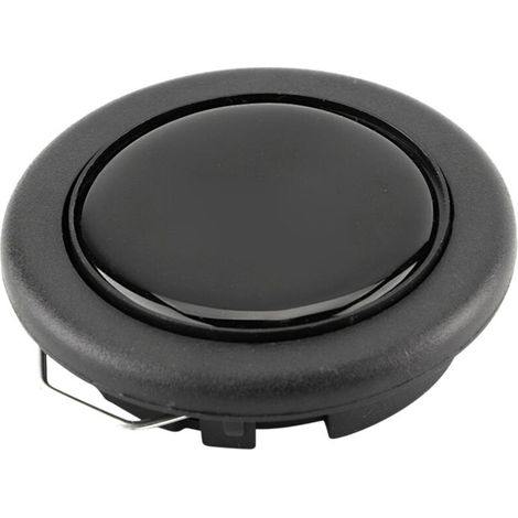 Bouton de klaxon, bouton de klaxon de volant de voiture modifié universel noirklaxon volant course bouton de klaxon volant-bouton poussoir klaxon volant porsche (1/5)
