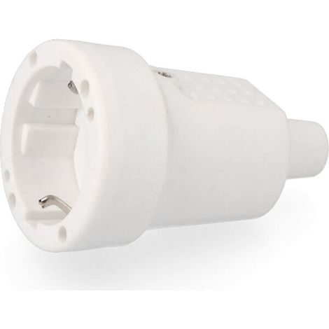 Base pneumatica in gomma per elettroerosione 10/16A 250V T/TL IP44 4,8 mm Bianco (confezione termoretraibile) (1/2)