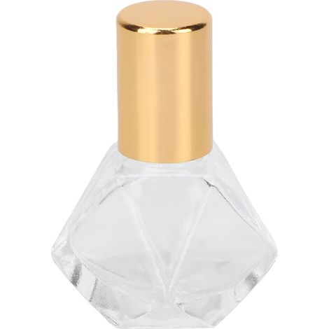 Flacon Roll-On en Verre Professionnel 8ML pour Huiles Essentielles, Bouchon Doré Portable (1/5)
