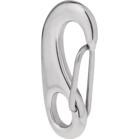 Accessoires de quincaillerie en acier inoxydable 304/316, crochets ovales, plusieurs spécifications disponibles, boucle de corde pour sports de plein air en acier inoxydable 304-100 mm (1/3)