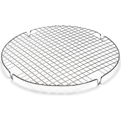 1 Grille à pâtisserie ronde, Acier chromé, Ø 32cm, Pour refroidissement gâteaux (1/4)