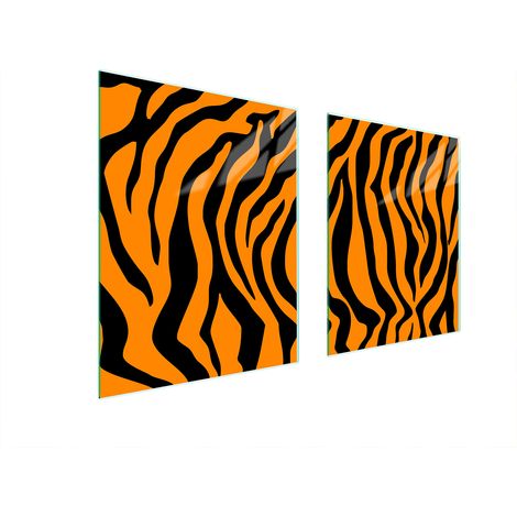 Plaque de protection en verre pour poêle 85x52 tigre (1/5)