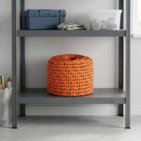 vidaXL Cuerda multiusos 12 mm 50 m Naranja PP 930 kg Carga máx. (1/5)
