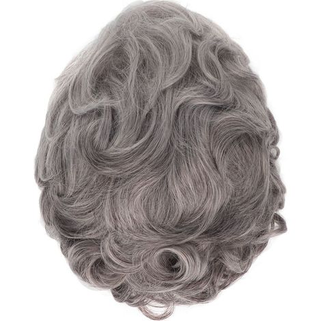 Perruque Bouclée Court pour Femme Âgée, Déguisement Senior et Quotidien (1/5)