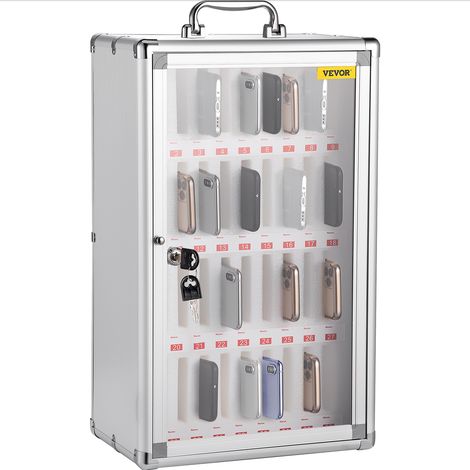 VEVOR Handy Aufbewahrungsschrank 1 x 6 cm, Handy Aufbewahrungsbox 32 x 20 x 51 cm 5 kg Speicher Rack, Unabhängiger Handy Aufbewahrungsschrank Wand Montiert Multifunktionale Lagerung Box (1/5)