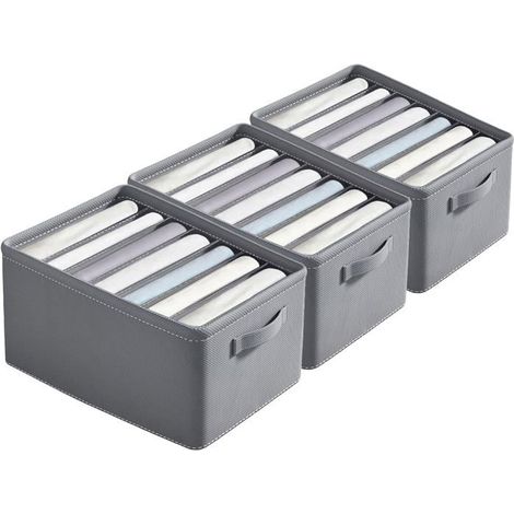 Boite de Rangement - Organisateur de Tiroir - 3Pcs - Compartiments - Poignée - 30x44x20 cm (1/5)