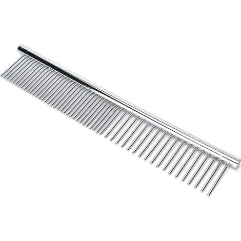 Brosse à poils en acier inoxydable pour chiens et chats 19 x 3 cm (1/4)