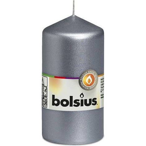 Moccolo Singolo 120/58 Silver BOLSIUS (1/2)
