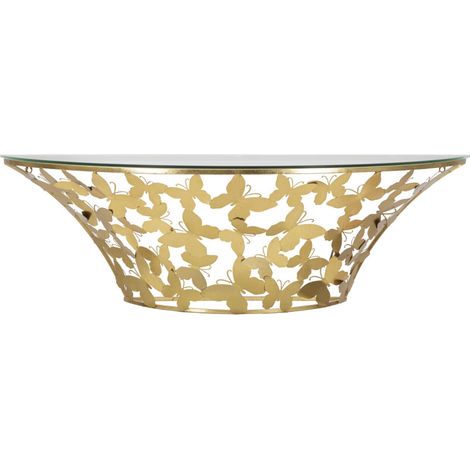 Console Murale Design "Butterfly" 120cm Or
