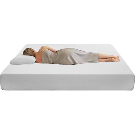 Matelas 90x200 cm H3 ergonomique en mousse, respirant, antidérapant et avec poignées, déhoussable et certifié Öko-Tex pour lit adulte confortable - CHICFURN (1/5)