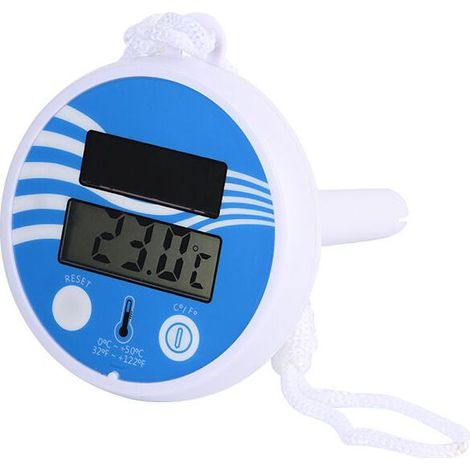 Floating Solar Digital Pool Thermometer with LCD Display for Outdoor Indoor Swimming Pool and Spa (1/5)